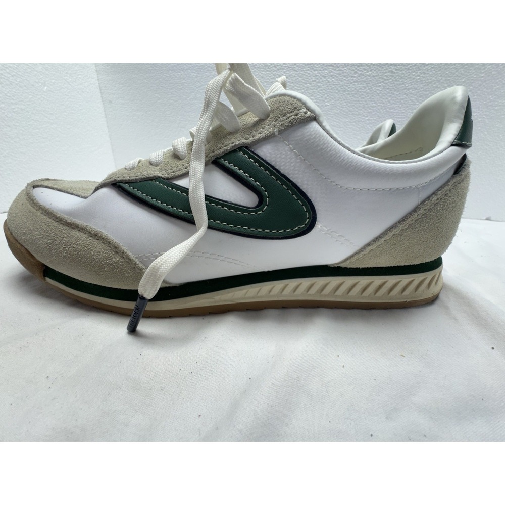 Tretorn Kristine Retro Suede White‎ Green Womens Sneaker 7 - Picture 2 of 9